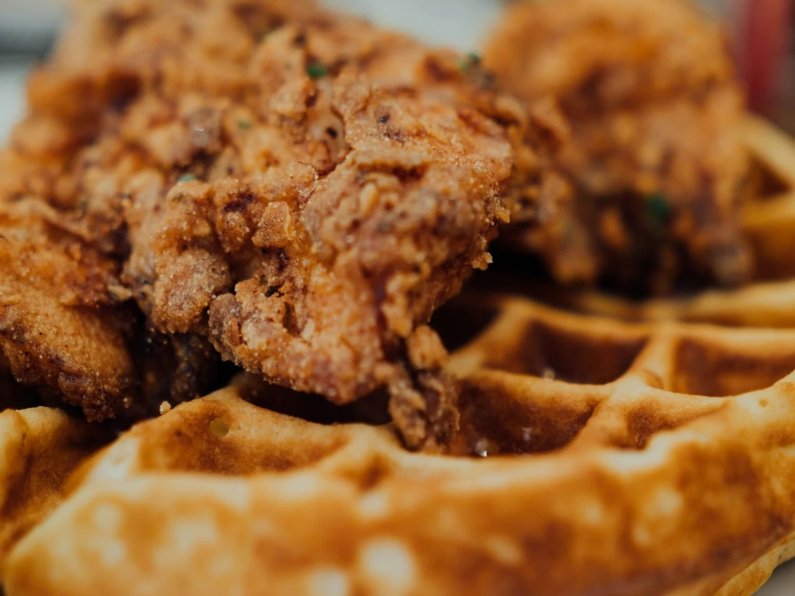 Chicken & Waffles Sandwich w/ Spicy Filet