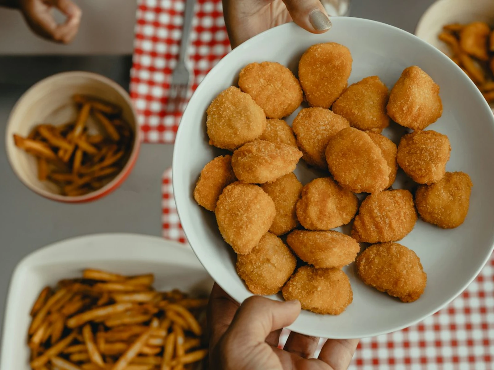 Wholesome nuggets meal with side and beverage for Kid's Meals